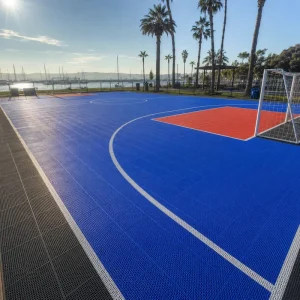 All Weather Futsal Court Surface PP Drainage Tiles for Outdoor Football Facility Upgrades