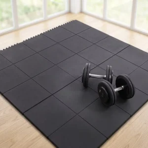 All Weather Heavy Duty Solid Top Rubber Safety Mat Interlocking Floor Tiles 914x914mm Shore 38 65 for Outdoor Deck