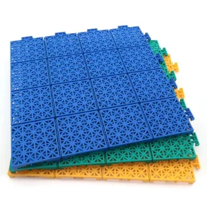 All-Weather Outdoor Basketball Court Tiles Frost-Proof Rubber Shock-Absorbing
