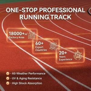 All-Weather Outdoor Running Track Material, EPDM Rubber Flooring for Schools, -40°C to 70°C