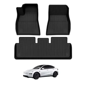 All-Weather Waterproof Anti-Slip Odorless Wear-Resistant Custom-Fit 3D-Molded TPE Full-Set Car Floor Liners