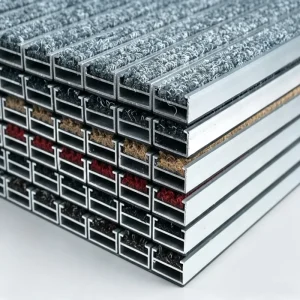 Aluminum Dust Control Mat Non-Slip Aluminum Entrance Door Mat Floor Carpet Dust Proof Aluminum Matting