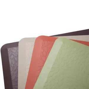 American-Style PU Leather Entrance Mat, Anti-Fatigue, Non-Slip, Wash-Free, Kitchen and Hallway