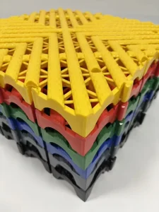 Anti-Aging Interlocking WPC Drainage Grate Eco-Friendly Waterproof Wear-Resistant Grid Panel for Outdoor Garages and Car Washes