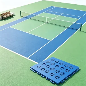 Anti-Aging TPE Modular Outdoor Tennis Playground Flooring