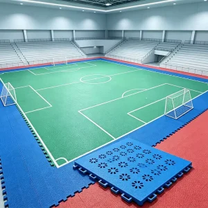 Anti-Crack Temperature-Stable Outdoor Football Venue Floor Tiles