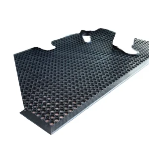 Anti-Fatigue Anti-Slip Rubber Safety Mat with Drainage Holes for Outdoor Workstations and Entrances