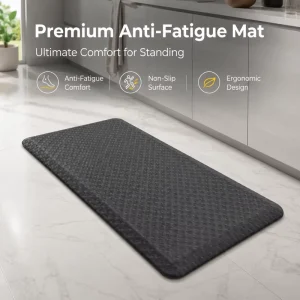 Anti-Fatigue Kitchen Mat Fan-Shaped Pattern to Relieve Pressure on the Feet Ideal for Long Hours of Standing Working