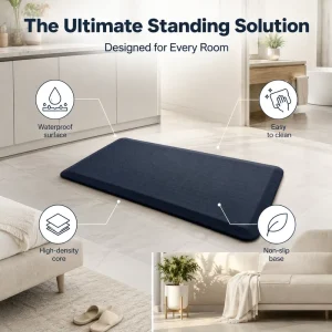 Anti-Fatigue Kitchen Mat, Maze Pattern, PU