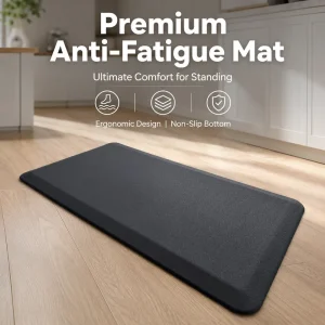 Anti-Fatigue Kitchen Mat, Vintage Style, PU, Slip-Resistant, Durable