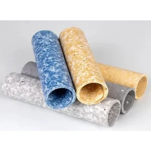 Anti-Glare Surface Through Core Homogeneous Vinyl Soft PVC Flooring Rolling Floor for Gyms