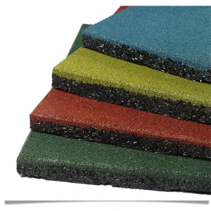Anti Microbial Non Toxic Indoor Outdoor Garden Park School Kindergarten Playground Floor Gym Rubber Gym Floor Mat Tiles