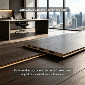 Anti Scratch Waterproof SPC Flooring Rigid Core 0.5mm Wear Layer Click Lock Vinyl Floor for Home Office