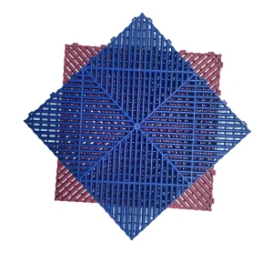Anti-Skid PP Plastic Interlocking Garage Floor Tiles for Outdoor Workshop and Car Wash Use