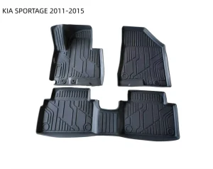 Anti-Slip 3D Car Foot Mat Interior Black Protection Accessories Waterproof Wear-Resistant Floor Mats