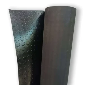Anti Slip Coin Pattern Rubber Floor Mat Board Custom Cutting Service Available