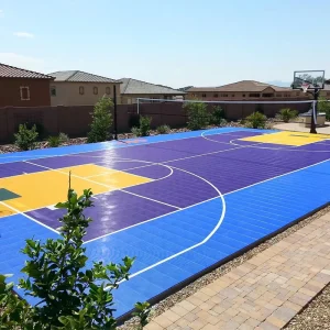 Anti-Slip DIY Outdoor Full Basketball Court Interlocking PP Flooring Tiles