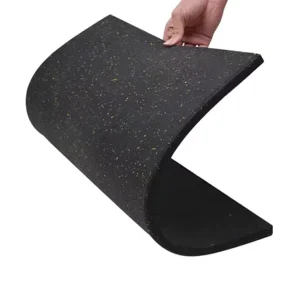 Anti-Slip Durable 15mm Interlocking Rubber Gym Flooring Tiles for Indoor Sports