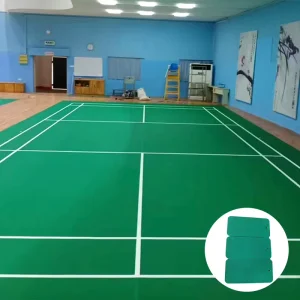 Anti Slip Eco Friendly 5mm Thick PVC Flooring Tile Shock Absorption Easy Installation ISO Certified Multi Sport Courts