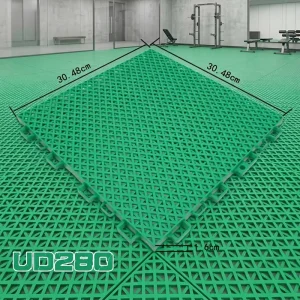 Anti Slip Fireproof Interlocking Modular Polypropylene Flooring Click Modern Outdoor Car Wash Drainage Parking Graphic Design