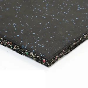 Anti-Slip Fitness Rubber Tiles EPDM Composite Rubber Gym Flooring