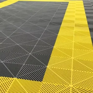 Anti Slip Garage Flooring PP Interlocking 400x400x18mm Modular Workshop Floor Tiles