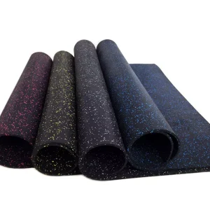 Anti-Slip Gym Rubber Flooring Rolls SBR Material EPDM Granules Sports Equipment Mat for Indoor Fitness