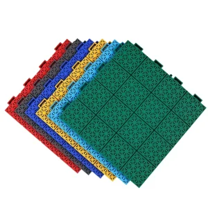 Anti-Slip Interlocking Basketball Court Floor Tiles PP Material 16 Colors