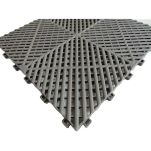 Anti-Slip Interlocking Garage Tiles Car Wash Drainage PP PVC Tiles for Indoor & Outdoor Use Sports Venues Hotels