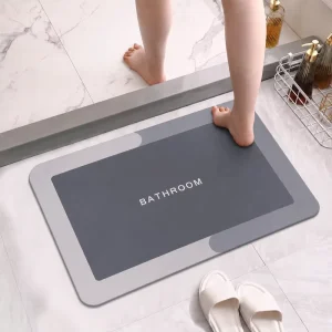 Anti Slip Modern Diatom Mud Floor Mat for Bathrooms Quick Drying Water Absorbing Hotel and Home Use