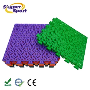 Anti Slip Multi sport Court Flooring Modular Interlock Tiles for Outdoor Multi sport Court Basketball Pickleball Volleyball