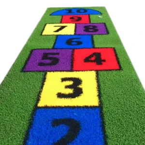 Anti-Slip PP Artificial Grass Gym Flooring Mats Eco-Friendly Shock Absorption Home Commercial Indoor Gym Free Samples
