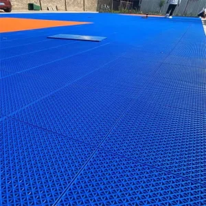 Anti-Slip PP Basketball Court Flooring, Portable Plastic Half-Court Flooring