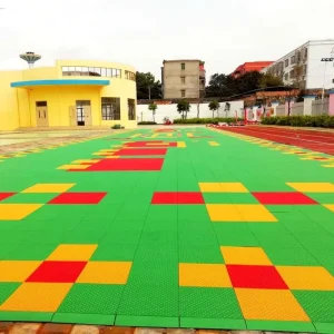 Anti-Slip PP Plastic Interlocking Sports Court Floor Tiles for Outdoor Playgrounds, Kindergartens, and Schools
