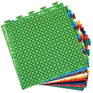 Anti Slip PP Plastic Rubber Pickleball Sports Flooring Tiles Shock Absorbing 1.45cm Thick Interlocking