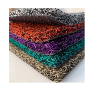 Anti-Slip PVC Coil Mat Roll Spaghetti Doormat Waterproof Cushioned Puzzle Pattern Car Floor Mat