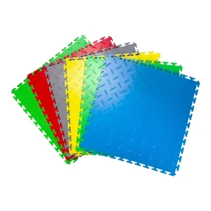 Anti-Slip PVC Indoor Vinyl Flooring Tiles for Warehouses and Workshops, Forklift-Resistant