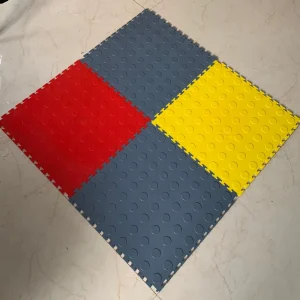Anti Slip PVC Interlocking Floor Tiles 8mm Thickness Decking for Indoor Outdoor Home Apartment Garage Industrial Style Click