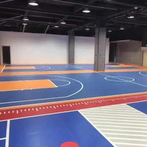 Anti Slip PVC Sport Exercise Mats Vinyl Volleyball Basketball Badminton Foam Mat for Gym Dance Room Plastic Flooring