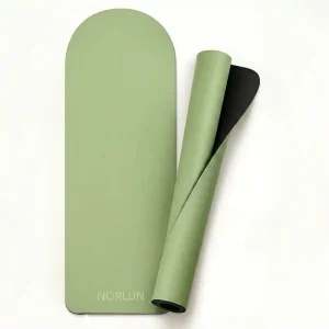 Anti-Slip REACH Arch Yoga Mat Custom Printed Black and Gold Natural PU Rubber 5mm