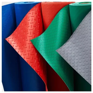 Anti Slip Rubber Carpet Mats 3mm PVC Industry Plastic Vinyl Coin Flooring Mat Rolls Garage Workshop
