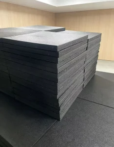 Anti-Slip Rubber Gym Floor Mat with Rebound Performance and Shock Absorption