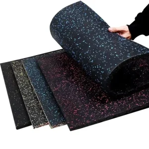 Anti-Slip Rubber Gym Flooring Mats and Tiles 15-50mm Thickness for Gym and Outdoor Use