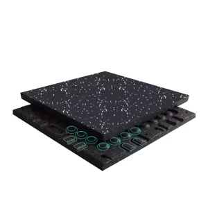 Anti-Slip Rubber Gym Flooring Mats and Tiles with Shock Absorption