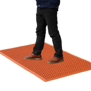 Anti Slip Rubber Kitchen Floor Mat with Drainage Holes for Wet Area Industrial Use