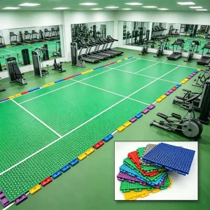 Anti-Slip Sweat-Resistant Modular Outdoor Badminton Court Flooring Tile