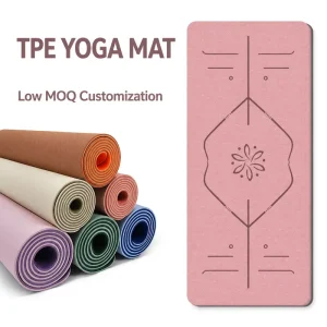 Anti Slip TPE Yoga Mat Thickened 10mm Fitness Mat Home Sound Insulation and Shock Absorption 1.35kg Jogging Sports Dance