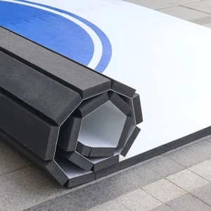Anti Slip Textured Roll Out Mat For Commercial Gym Sports Club Wrestling Practice BJJ Rolling And MMA Workout Area