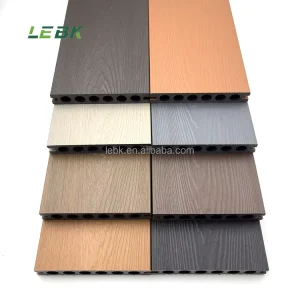Anti-Slip Waterproof 140*23mm 3D Wood-Look Single or Double-Color Exterior Bicolor Capped Coextrusion WPC Decking Floor