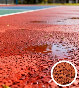 Anti-Slip Waterproof Running Track Durable Red Color EPDM Rubber Granules Sports Surface FN-CY-2510331